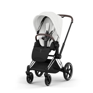 Cybex Priam Style stroller set Off White, Frame Chrome Brown - Cybex