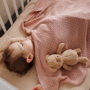 BabyOno Bamboo knitted blanket 75x100cm, Pink - BabyOno