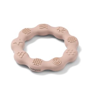 BabyOno silikoonist närimisrõngas Ring Beige - BabyOno