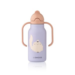 Liewood Kimmie joogipudel kõrrega 250 ml, Cat - Liewood