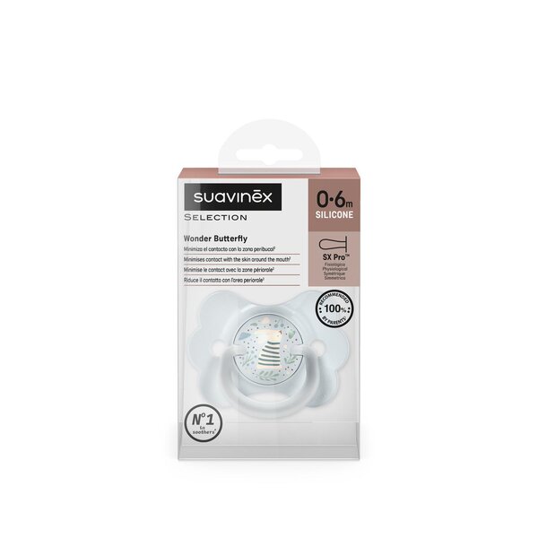 Suavinex soother 0/6m, Bunny Blue - Suavinex