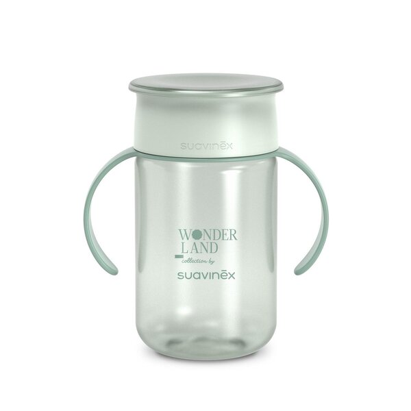 Suavinex 360 harjutustass 340ml, +12 kuud, Bunny Green  - Suavinex