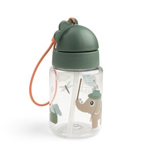 Done by Deer Straw bottle Tiny trails 280ml Green - Done by Deer