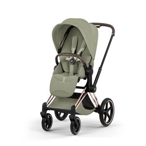 Cybex Priam Style stroller set Sage Green, Frame Rose Gold - Cybex