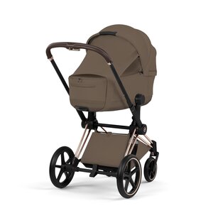 Cybex Priam Style stroller set Coconut Brown, Frame Rose Gold - Cybex