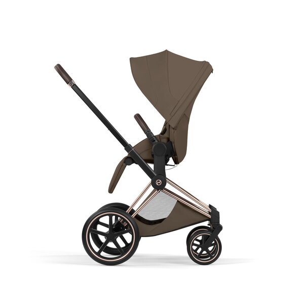 Cybex Priam Style stroller set Coconut Brown, Frame Rose Gold - Cybex