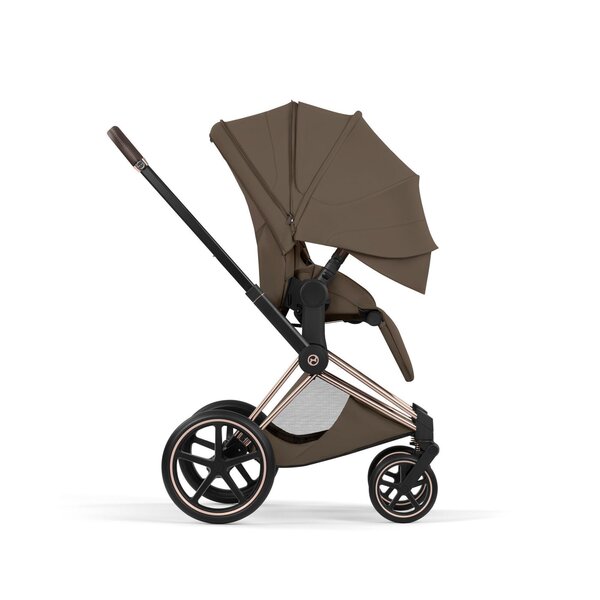 Cybex Priam Style stroller set Coconut Brown, Frame Rose Gold - Cybex