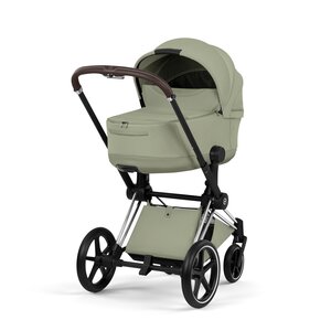Cybex Priam Style stroller set Sage Green,Frame Chrome Brown - Cybex