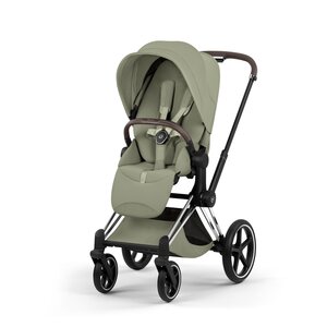 Cybex Priam Style stroller set Sage Green,Frame Chrome Brown - Cybex