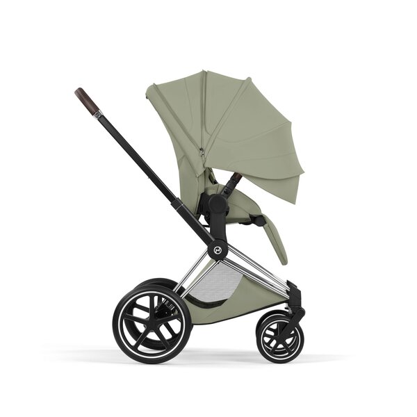 Cybex Priam Style stroller set Sage Green,Frame Chrome Brown - Cybex