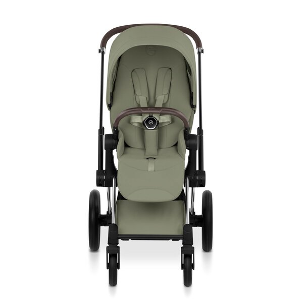 Cybex Priam Style stroller set Sage Green,Frame Chrome Brown - Cybex