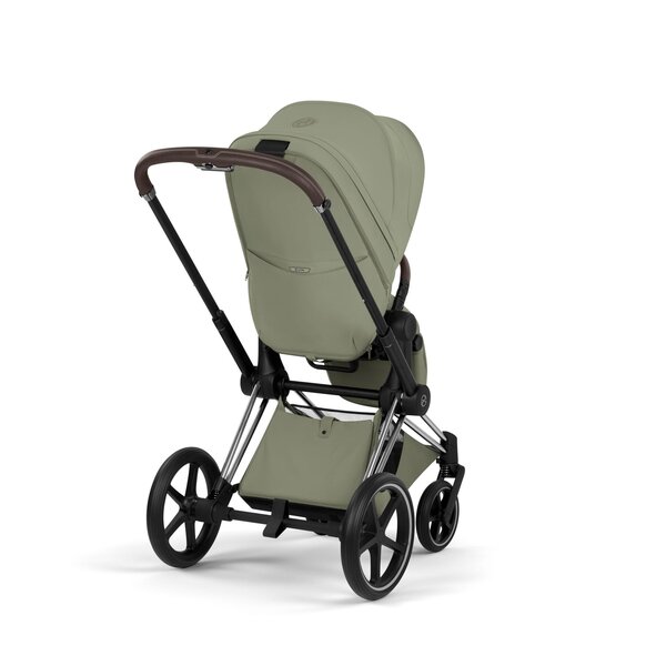 Cybex Priam Style stroller set Sage Green,Frame Chrome Brown - Cybex
