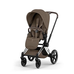 Cybex Priam Style stroller set Coconut Brown,Frame Chrome Brown - Cybex