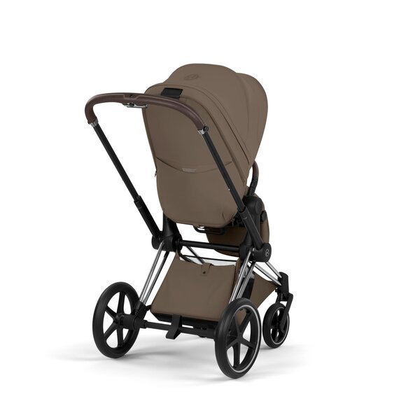 Cybex Priam Style stroller set Coconut Brown,Frame Chrome Brown - Cybex