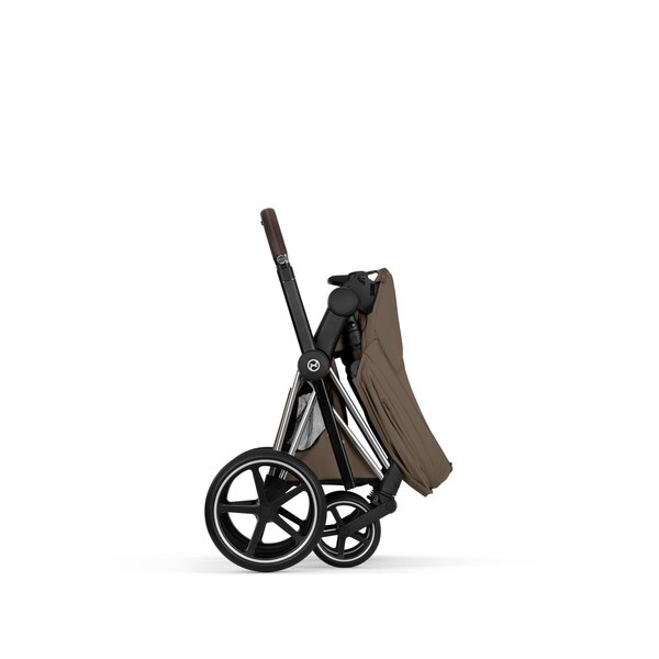 Cybex Priam Style stroller set Coconut Brown,Frame Chrome Brown - Cybex