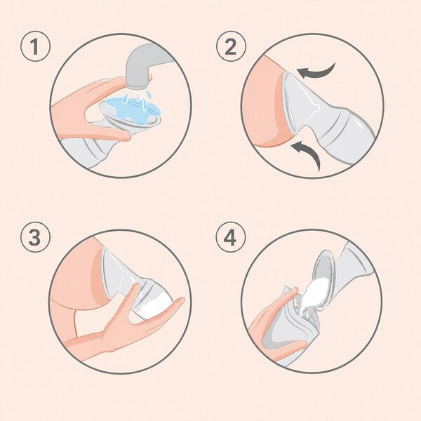 BabyOno silicone breast milk collector - BabyOno