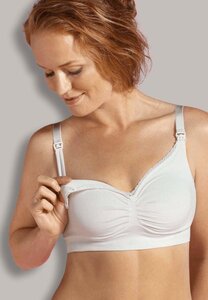 Carriwell Seamless Organic Nursing Bra, S black - Carriwell