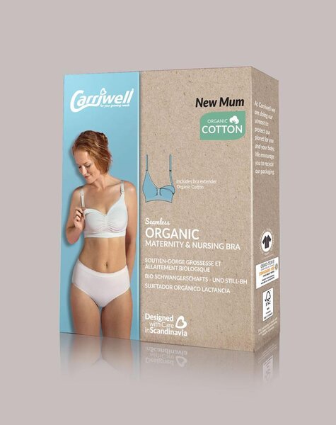 Carriwell Seamless Organic Nursing Bra, black - Carriwell