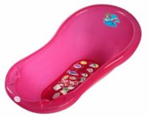 Okt Baby bath Dolphin with cork 84cm pink W8590 - Maltex