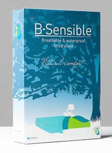 B.Sensible 2in1 fitted sheet 180x200cm, White - Bugaboo